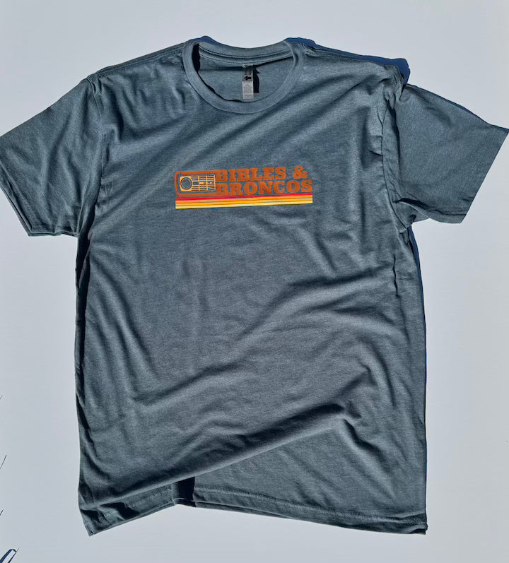 Bibles and Broncos Slate Blue/Orange