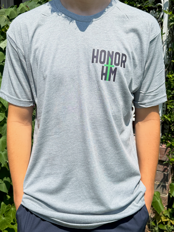 Honor Him Thin Green Cross