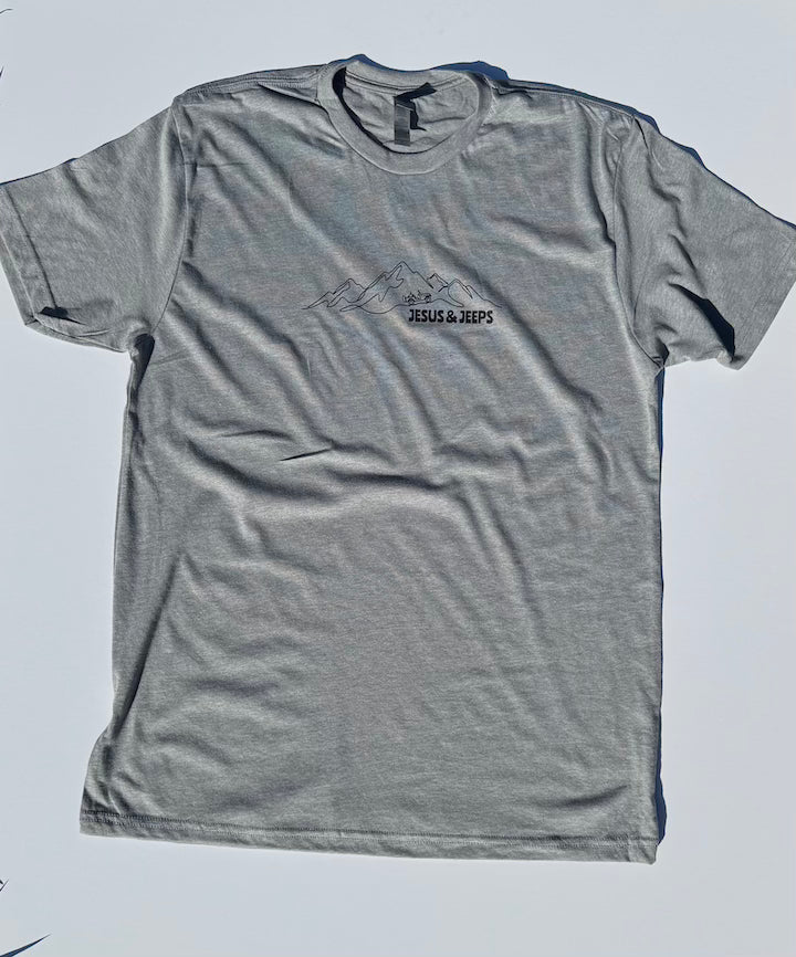 Jesus and Jeeps Mountain Tee