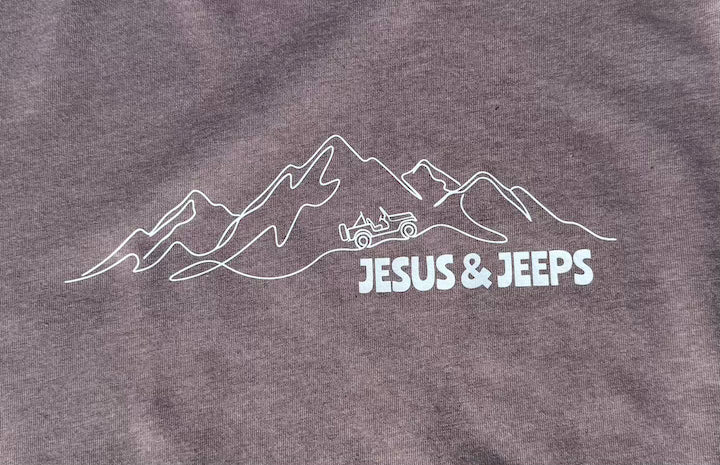 Jesus and Jeeps Mountain Tee